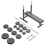 Bänkpress BLACK Skivstång Hantlar 70kg