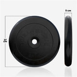 Vægtplader GUMMI Støbejern 1,25–25 kg