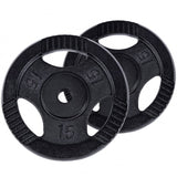 VÆGTSKIVER TRIGRIP BLACK 2X15 KG