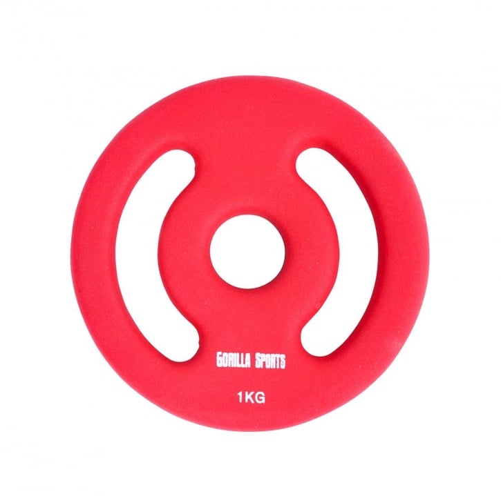 VÆGTSKIVER NEOPREN 31 MM 1-5 KG