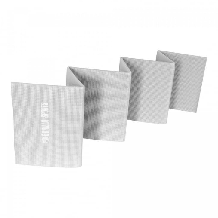 YOGAMÅTTE SAMMENFOLDELIG 173X61 CM GRÅ LYSERØD