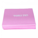 YOGAMÅTTE SAMMENFOLDELIG 173X61 CM GRÅ LYSERØD