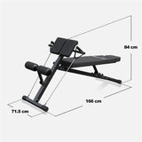 Rygløftebænk MULTI Situpsbænk Justerbar