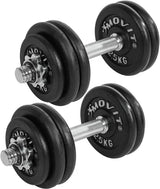 Håndvægte Movit støbejern 2x15kg