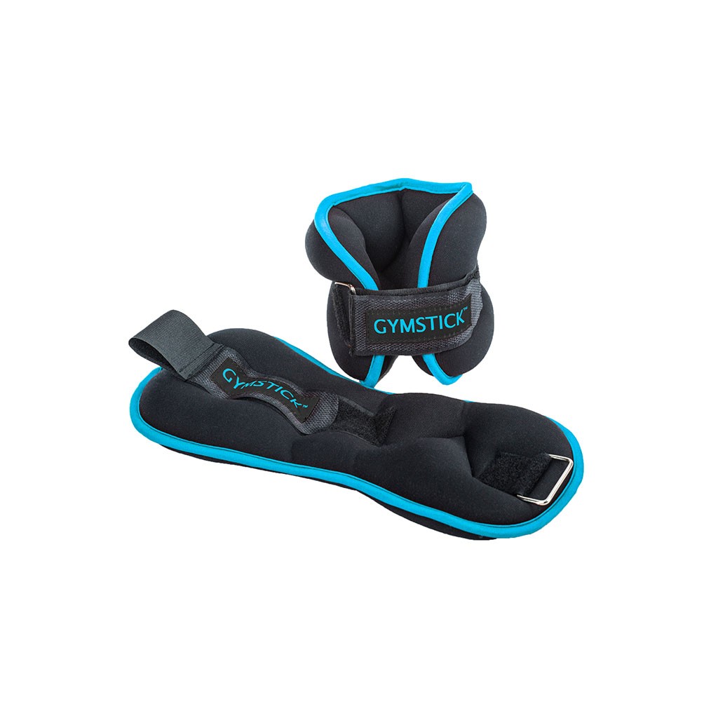 Aktiva fotleds- och handledsvikter 2 x 1 kg - Gymstick