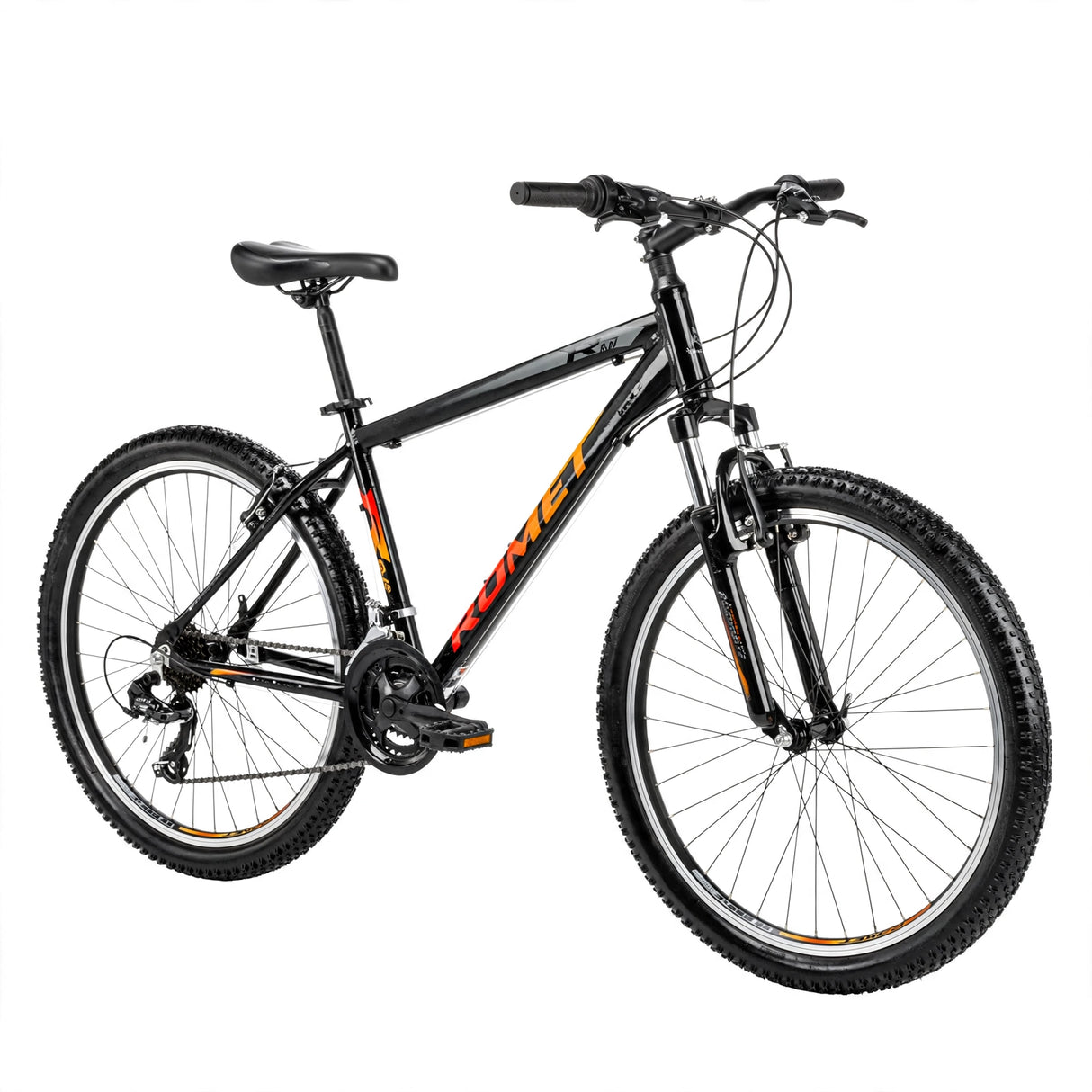 Cykel ROMET Rambler R6.0, 26" svart-orange-röd