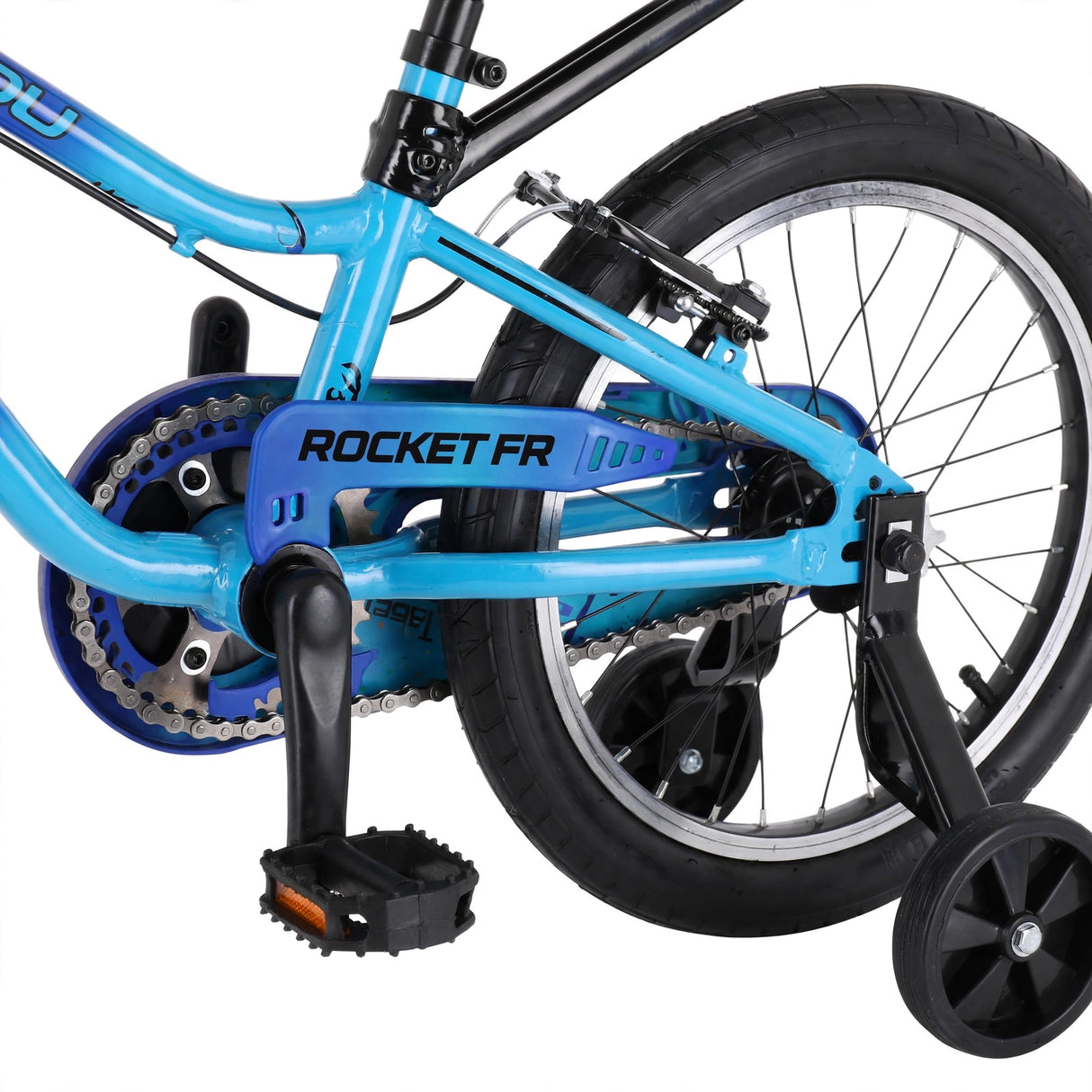 Barncykel TABOU Rocket FR, 16" blå-turkos