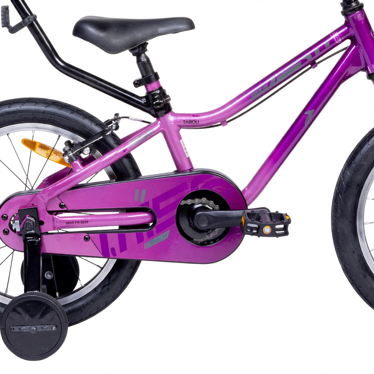 Barncykel TABOU Miss FR, 16" rosa-lila