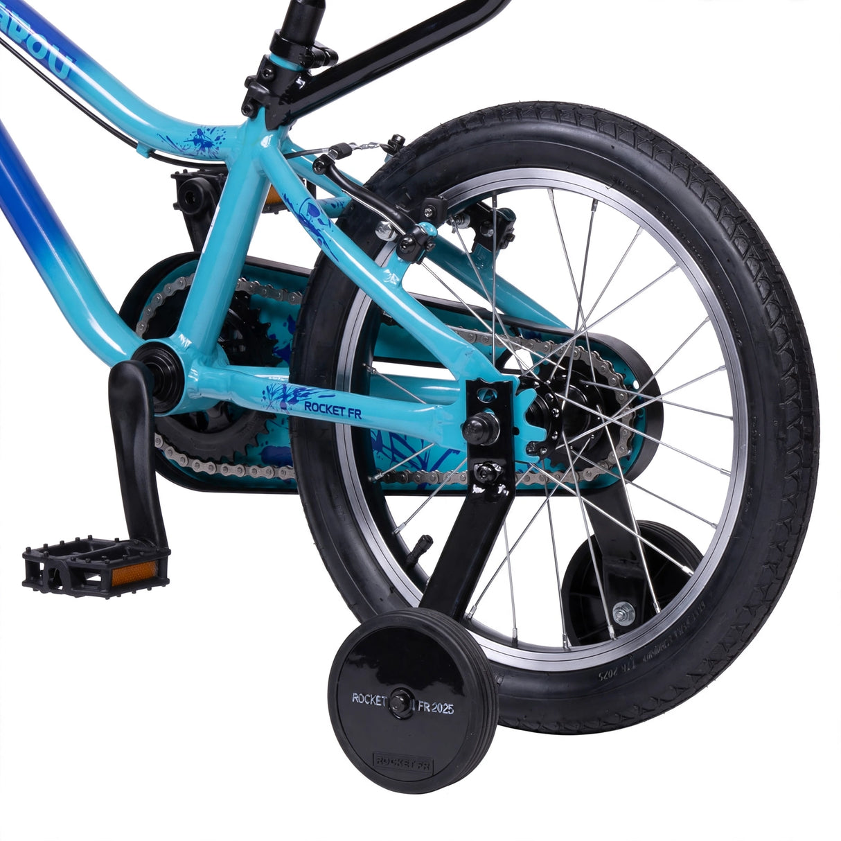 Barncykel TABOU Rocket FR, 18" blå-turkos