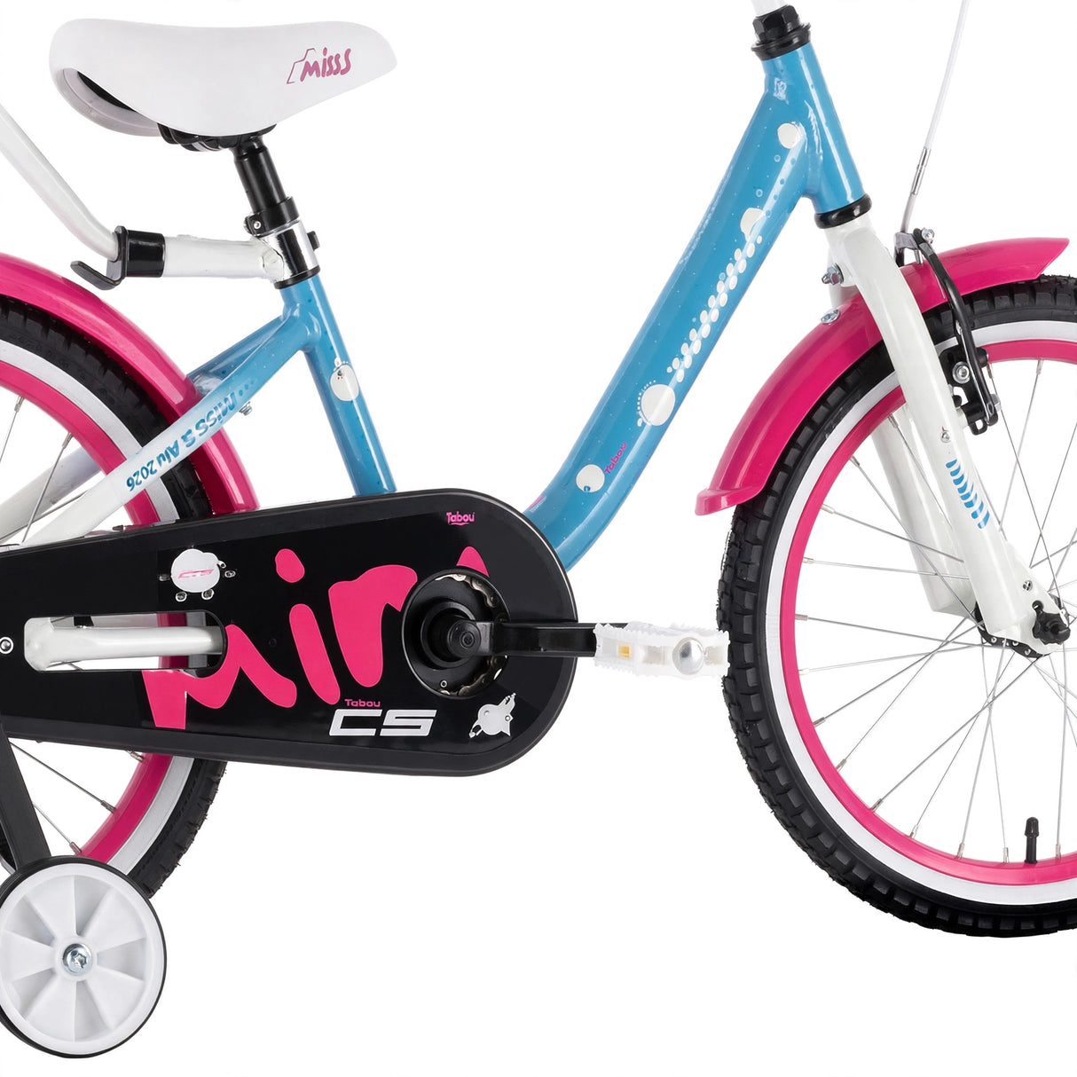 Barncykel TABOU Miss CS ALU, 20" blå-vit
