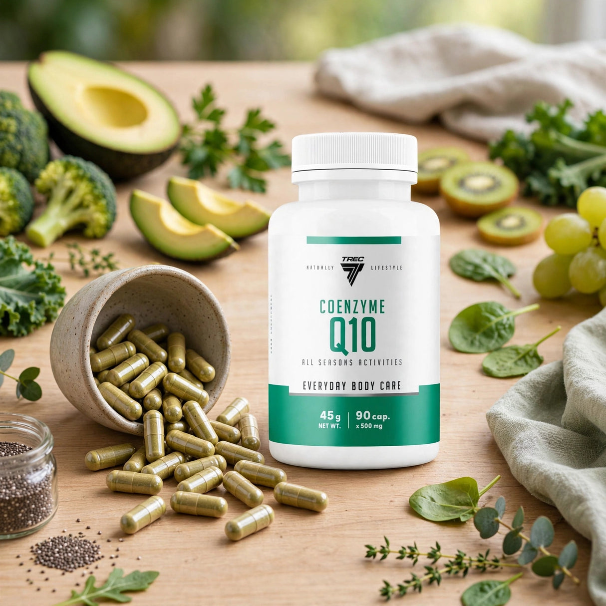 Antioxidant TREC COENZYME Q10, 90 kapslar