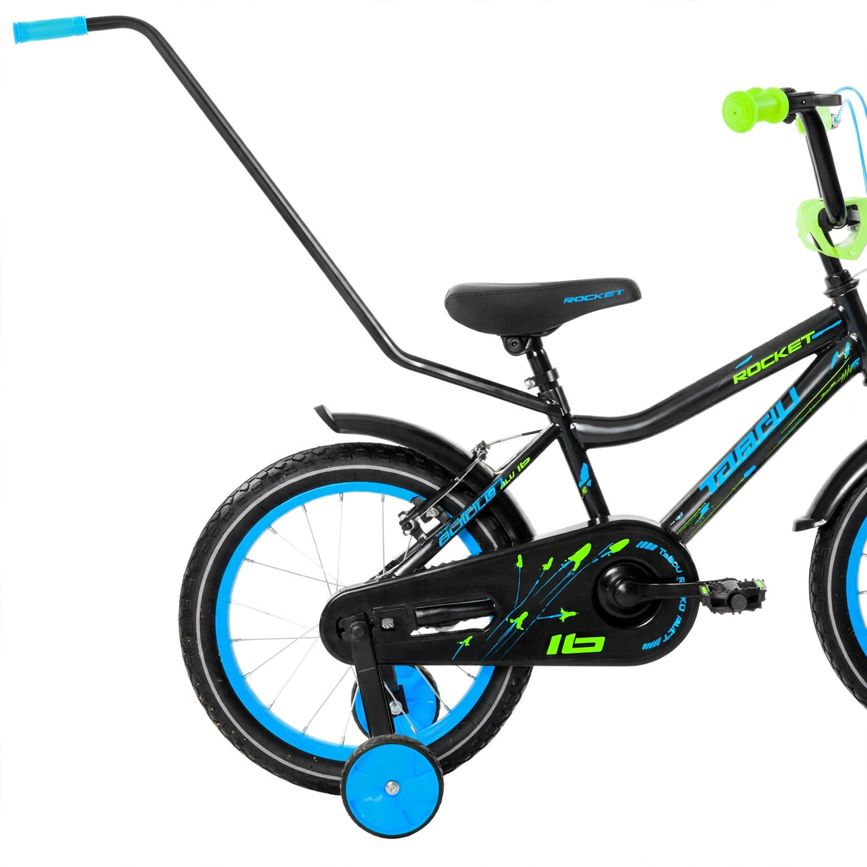 Barncykel TABOU Rocket Alu, 18" svart-blå