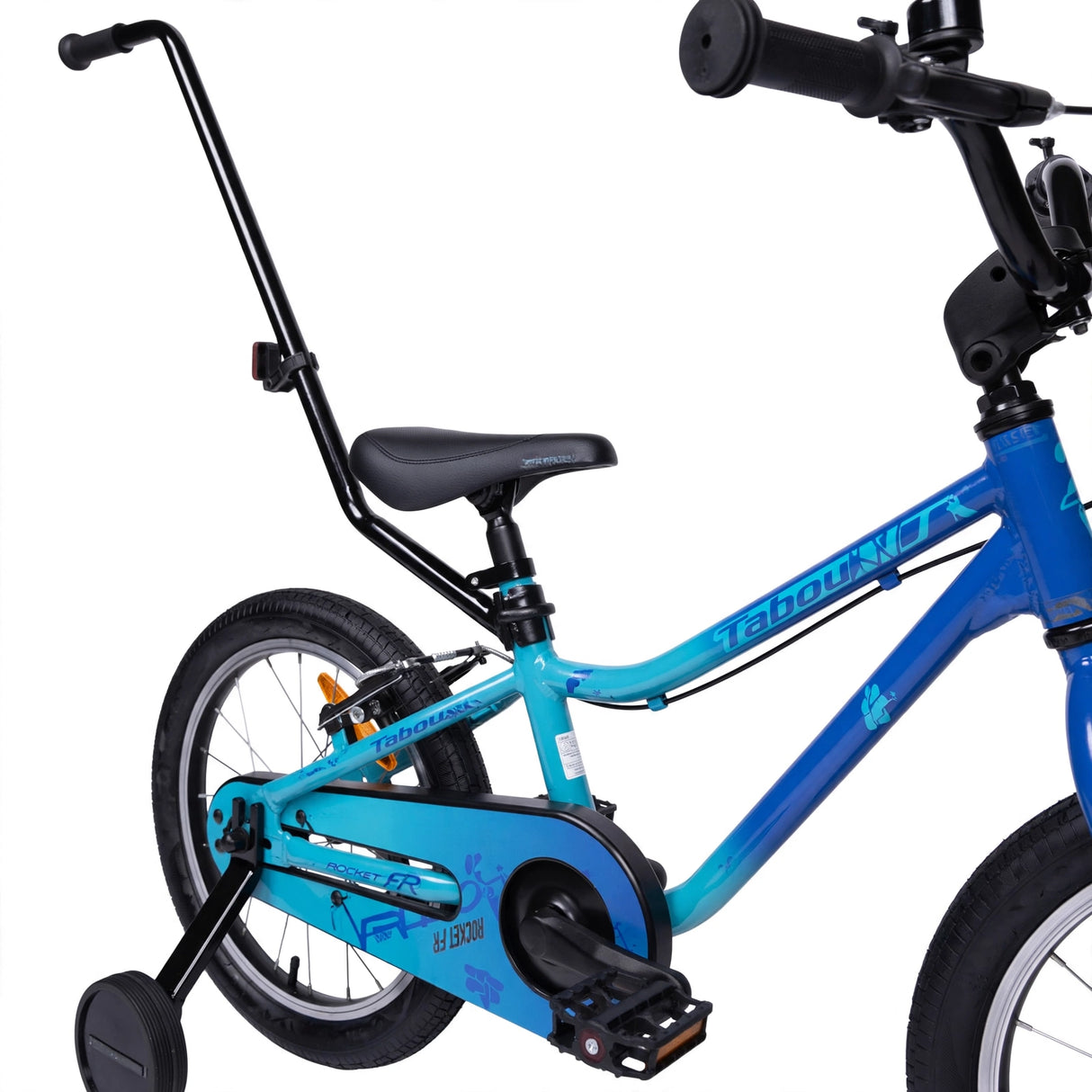 Barncykel TABOU Rocket FR, 14" blå-turkos