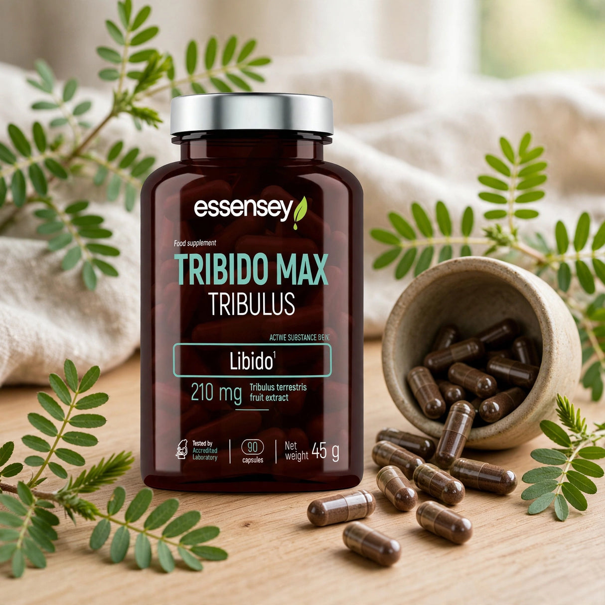 Adaptogen TREC ESSENSEY TRIBIDO MAX TRIBULUS 90 kapslar