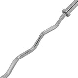 Lyftstång TUNTURI Olympic Curlbar Chrome, 50 mm, 120cm, SpringCol