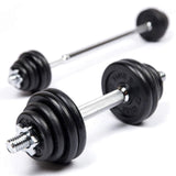 Hantel- och skivstångsset TUNTURI Hantel-/skivstångsset 20kg, järn