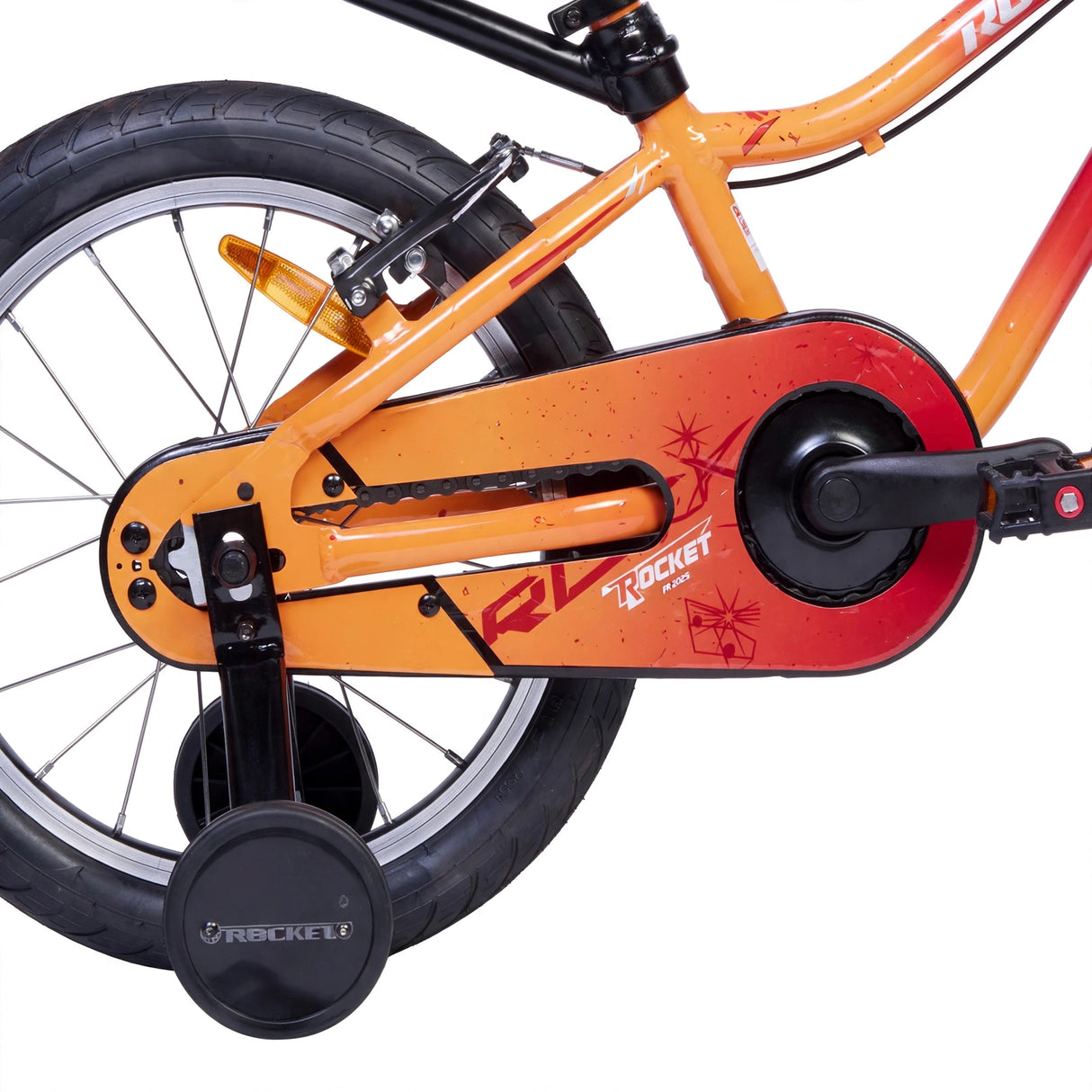 Barncykel TABOU Rocket FR, 16" röd-gul
