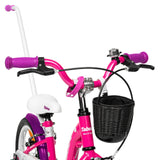 Barncykel TABOU Miss ST, 12" rosa-vit