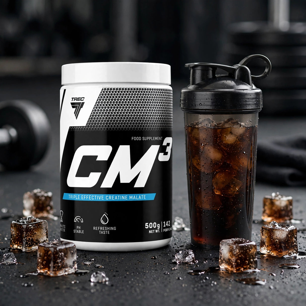 Creatine complex TREC CM3 POWDER WHITE COLA 500 g