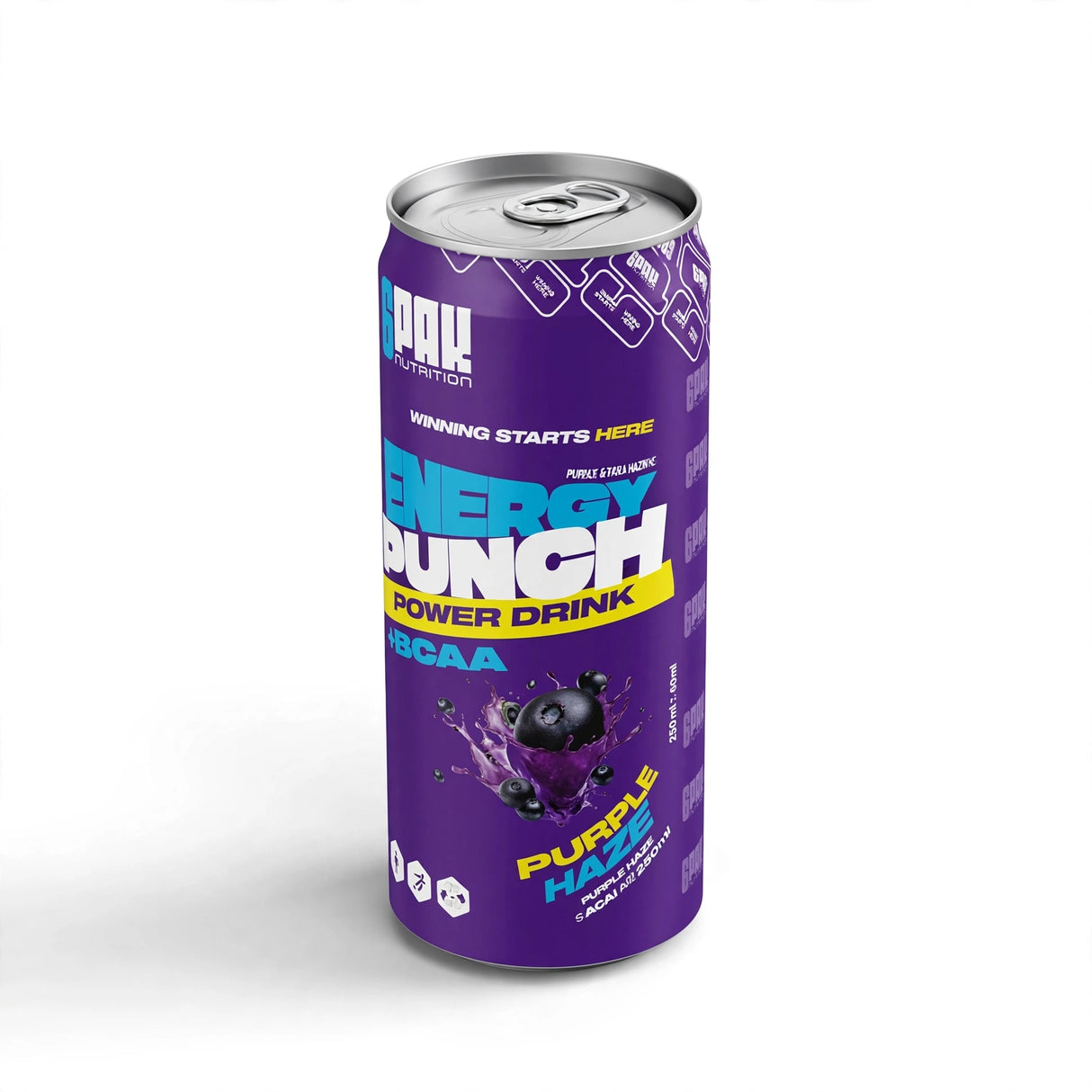 Energidryck 6PAK Energy Punch 250ml, Acai