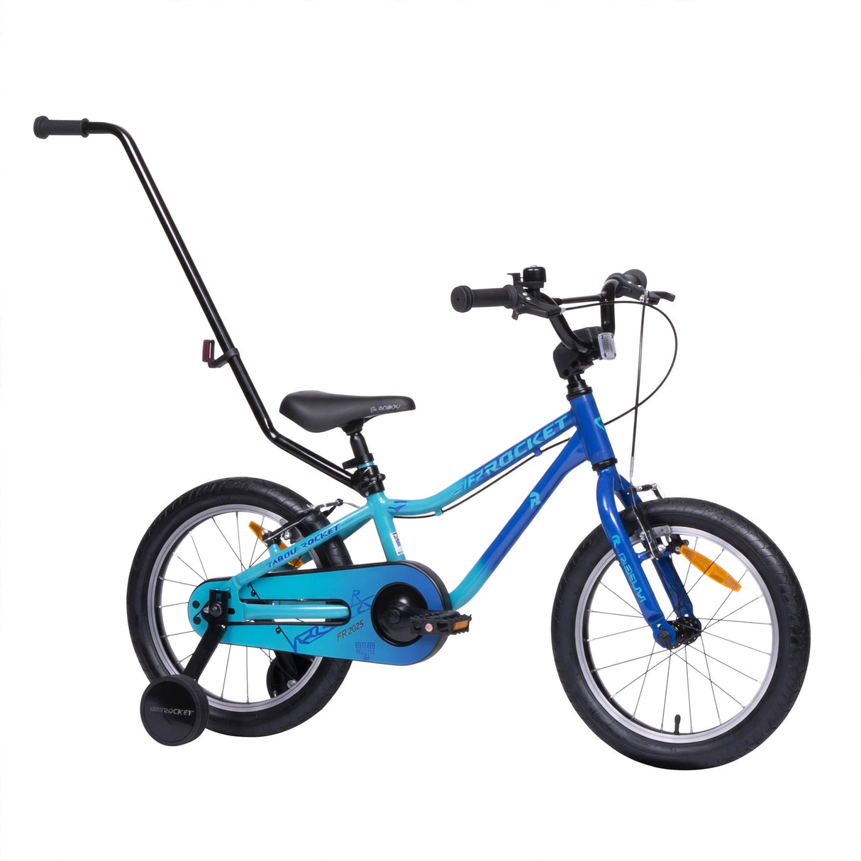 Barncykel TABOU Rocket FR, 12" blå-turkos