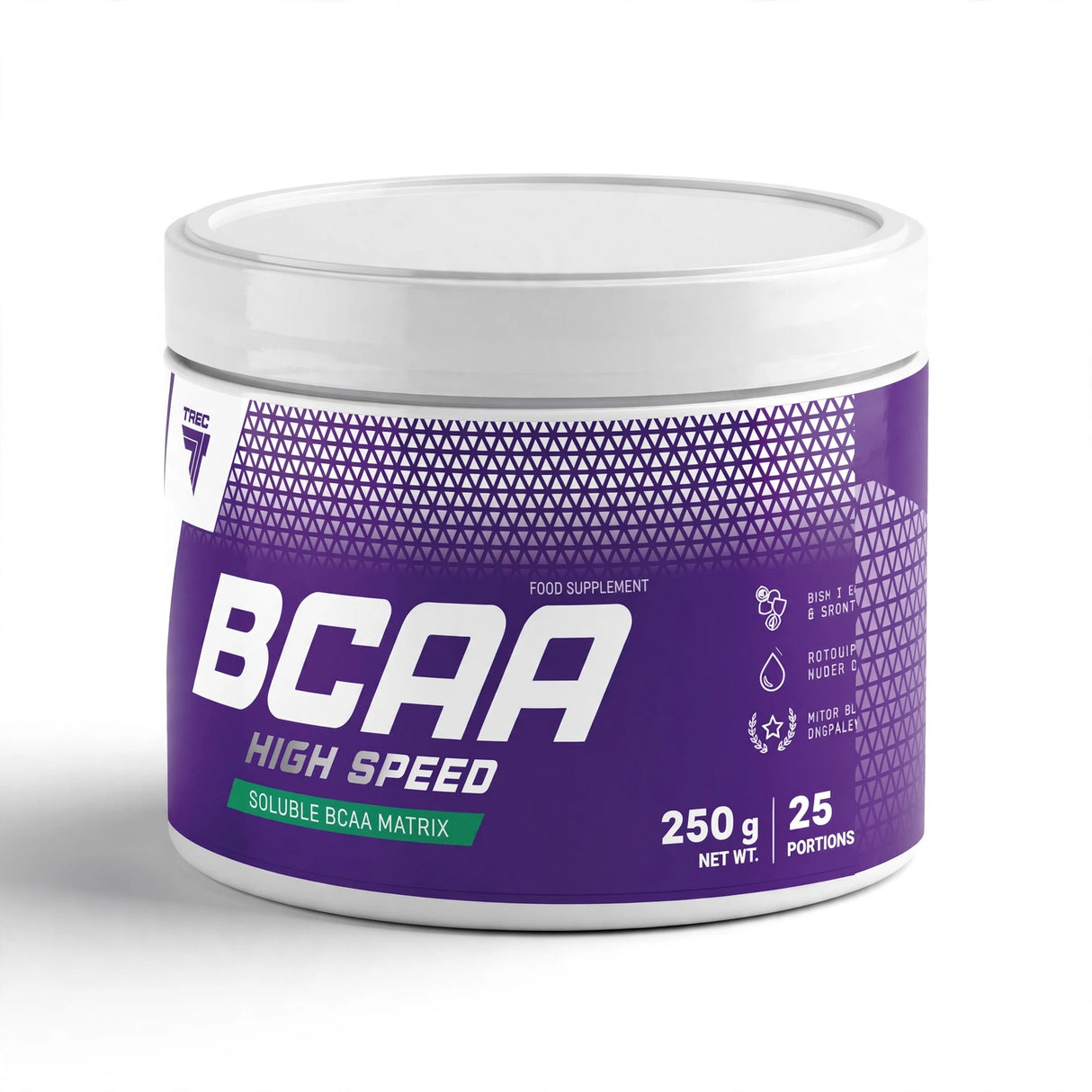 Aminosyra med snabb absorption TREC BCAA HIGH SPEED COLA 250 g