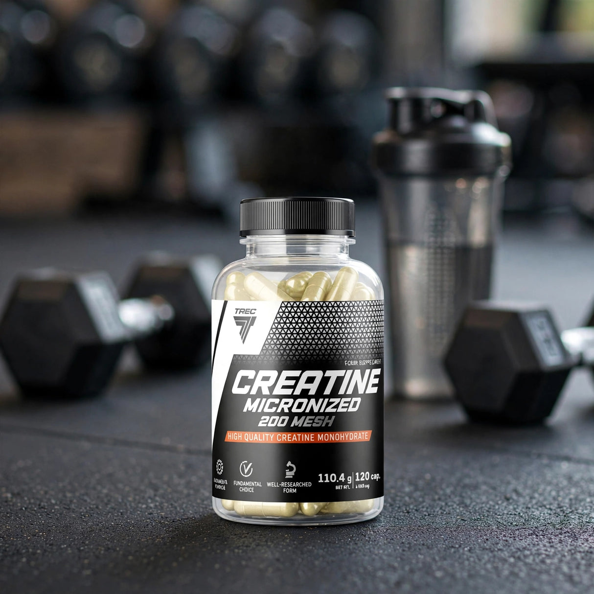 Creatine TREC CREATINE MICRONIZED 200 MESH. 120 kapslar