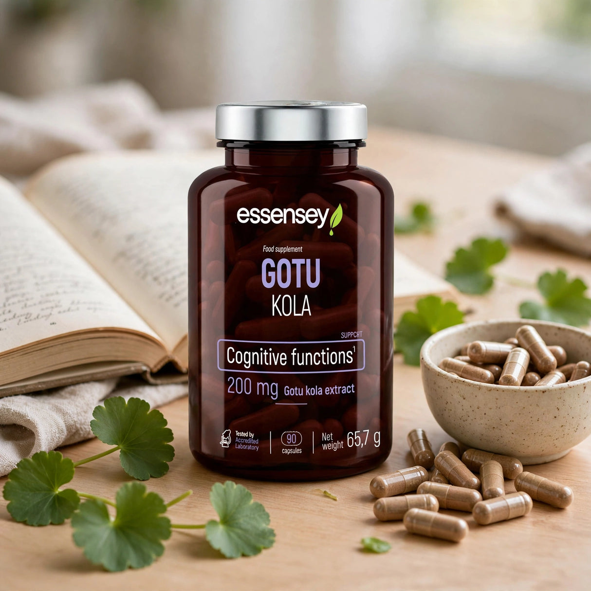 Vitaminkapslar TREC ESSENSEY GOTU KOLA 90 kapslar