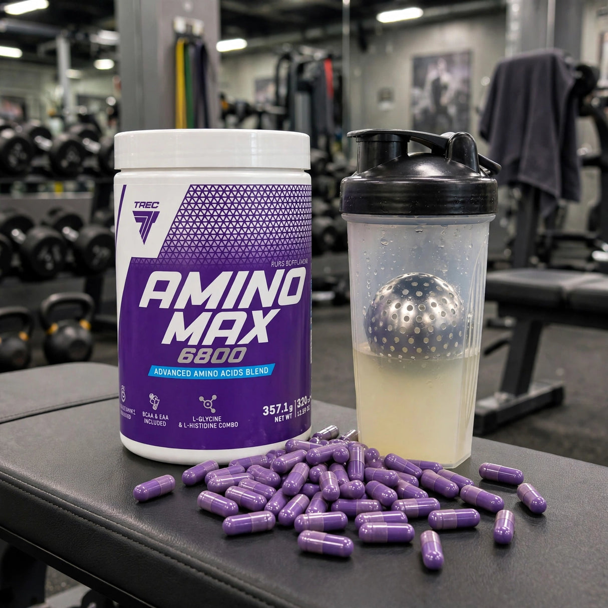Ultrarena aminosyrakapslar TREC AMINO MAX 6800, 320 kapslar