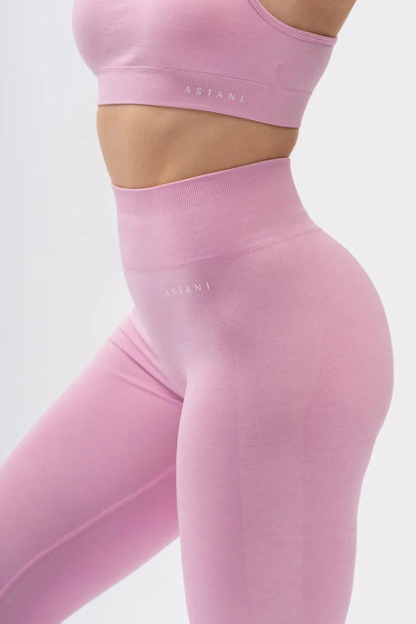 A BLISS Scrunch Tights - Pink - workoutbrands.com