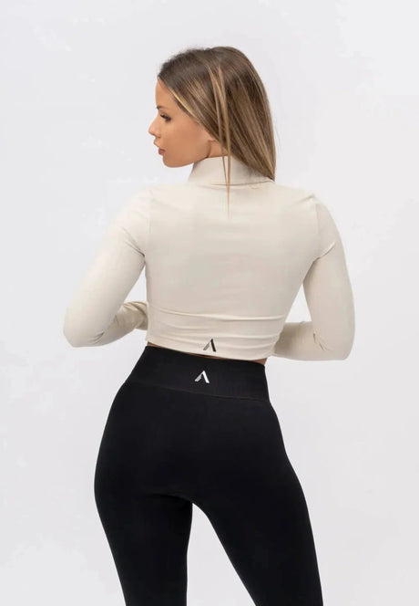 A CHIC Cropped Jacket - White - workoutbrands.com