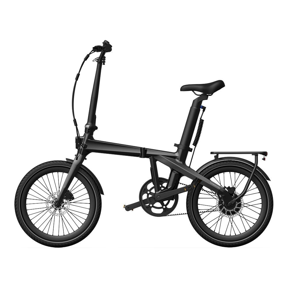 Hopfällbar elcykel ADO Air Carbon PRO, Svart