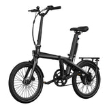 Hopfällbar elcykel ADO Air Carbon PRO, Svart