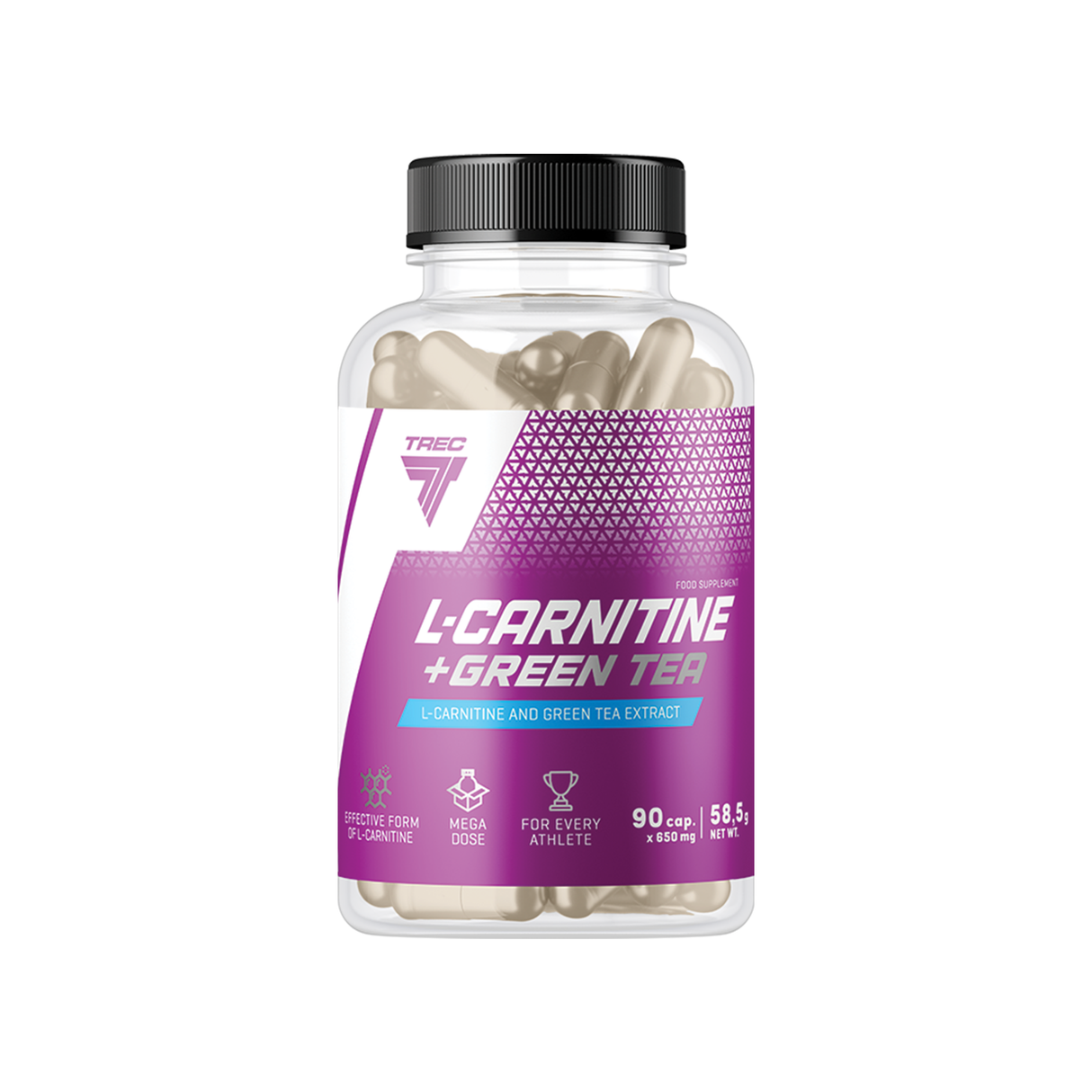 Aminosyra TREC L-CARNITINE + GREEN TEA 90 kapslar