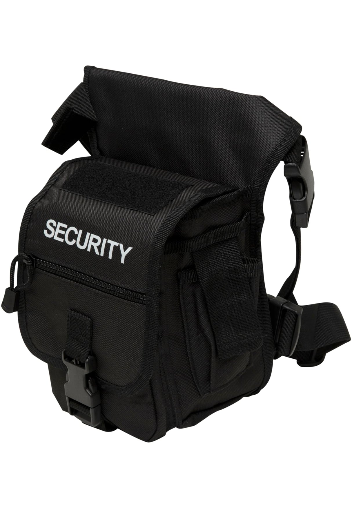 Svart B Security Sidekick Bag med vit text 'SECURITY' på framsidan.