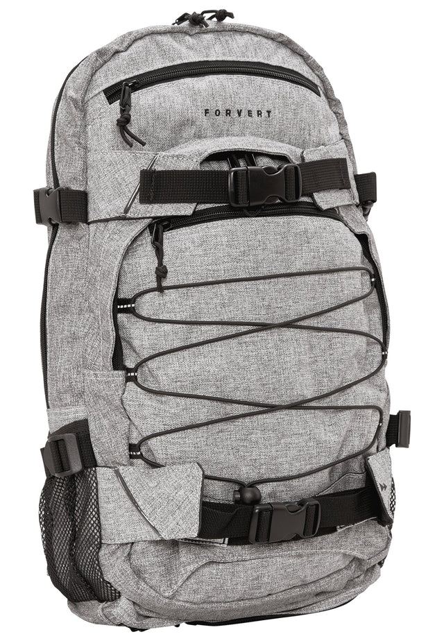 Forvert Melange Louis Backpack grey melange one size - workoutbrands.com