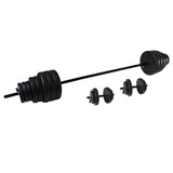 TUNTURI Vinyl Hantel-/Skivstångsset 50kg