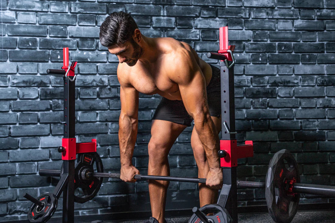 Skivstångsställning Mænds Health Squat Rack