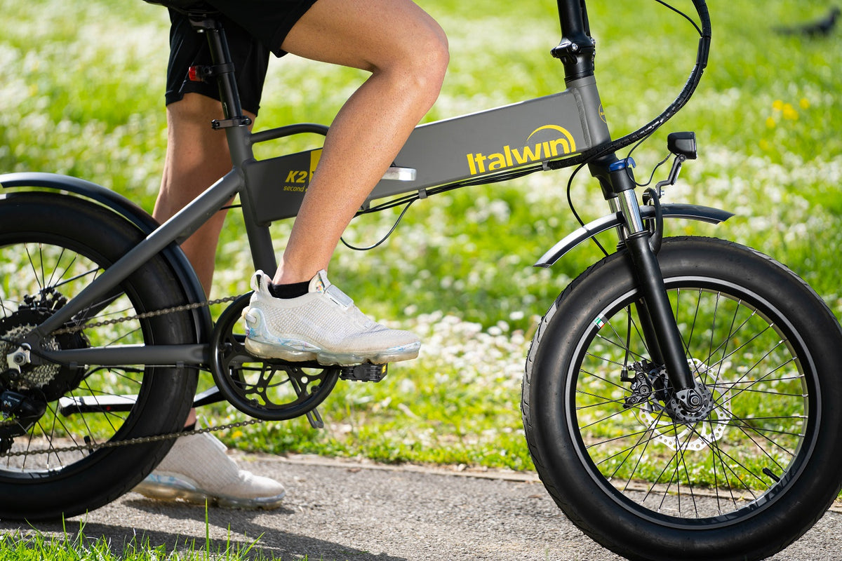 Sammenfoldelig elcykel ITALWIN K2 XL (36V / 10,5 Ah), hvid
