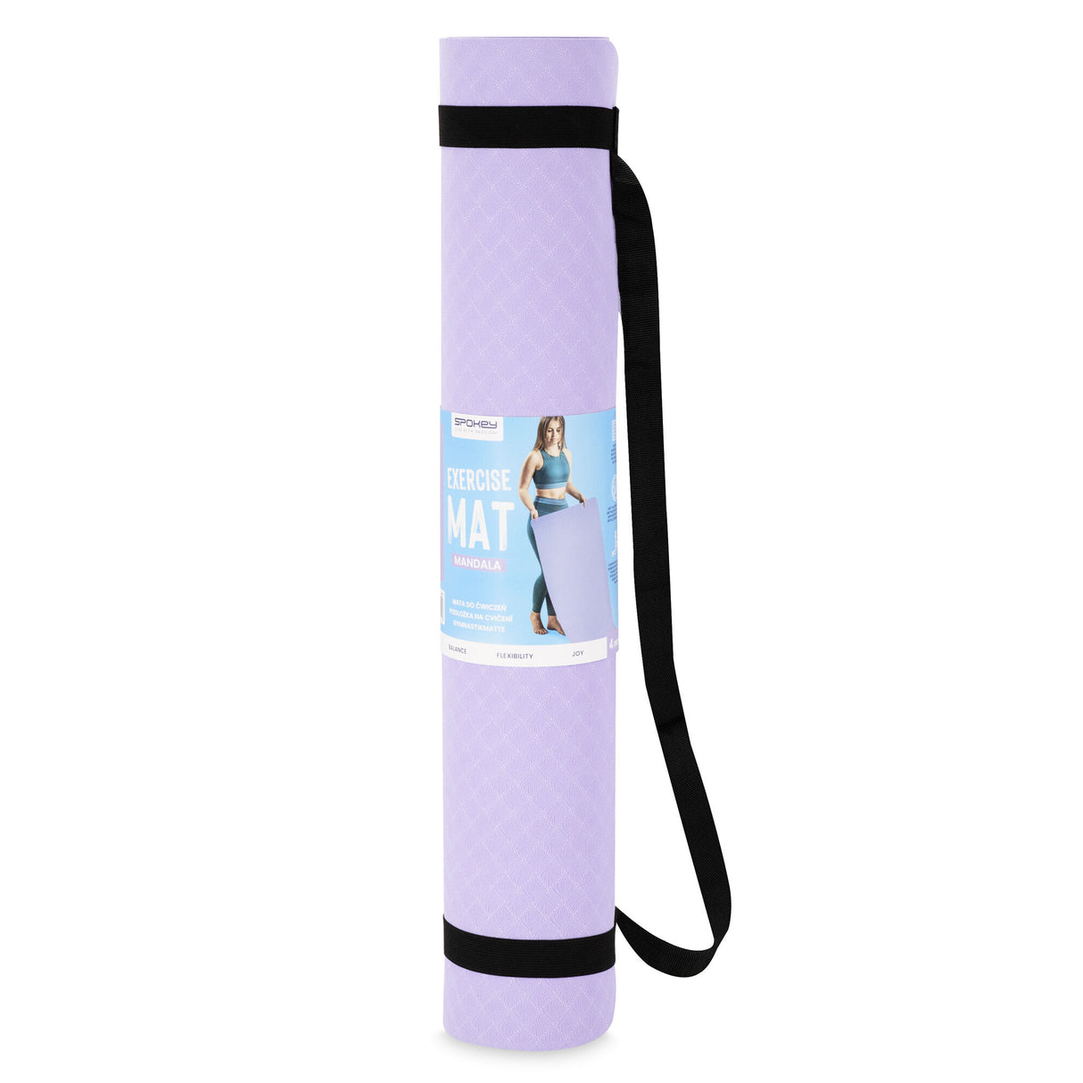 Yogamåtte SPOKEY Mandala, lilla