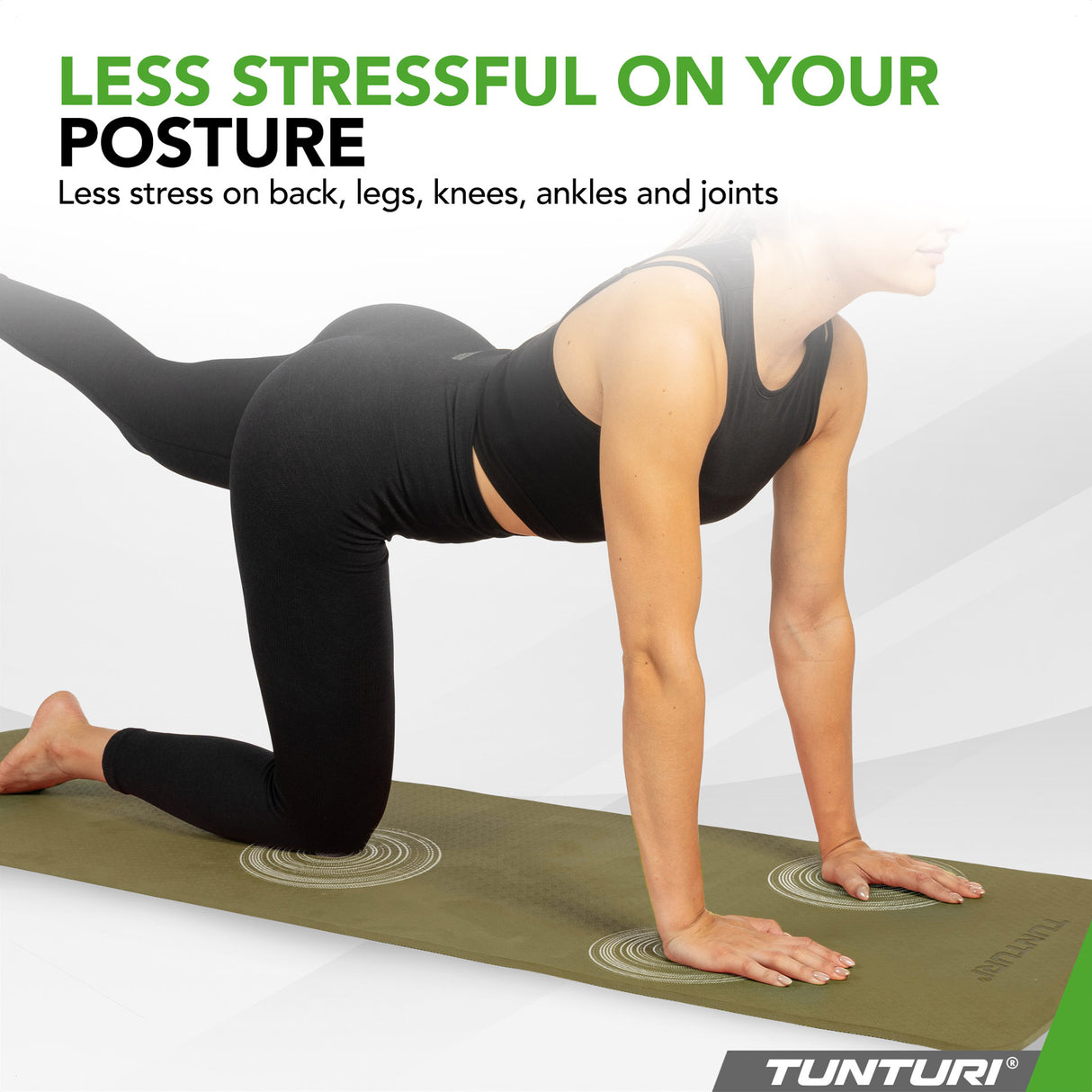 Yogamatta Tunturi Yogamat 8mm, Army Green