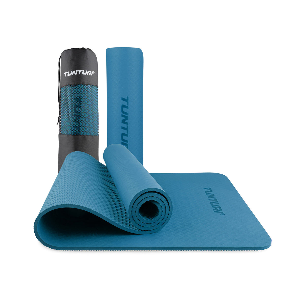 Yogamåtte Tunturi Yogamat 8mm, Petrol Blue