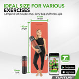 Yogamatta Tunturi Yogamat 8mm, Rose Gold