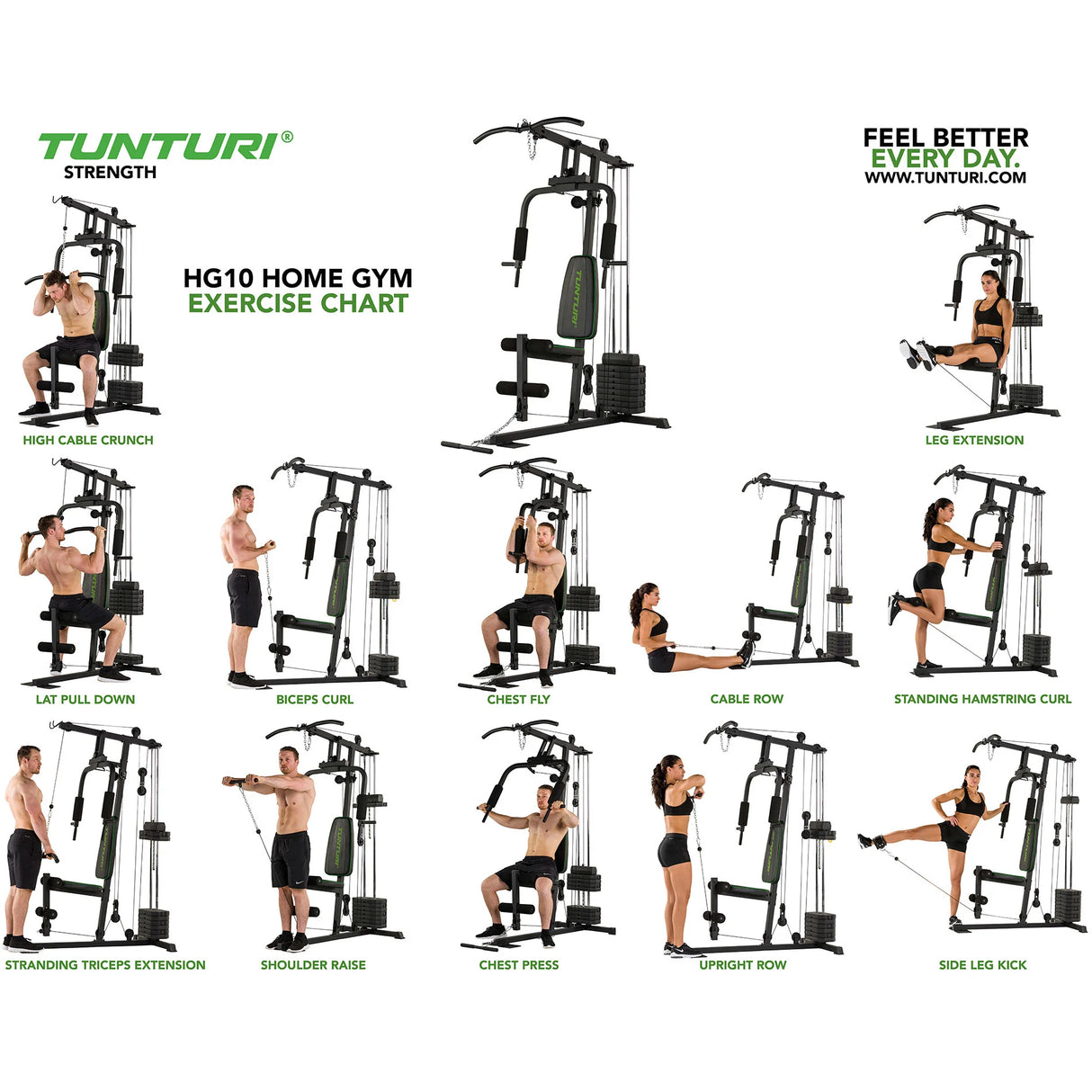 Powerbänk TUNTURI HG10 Home Gym