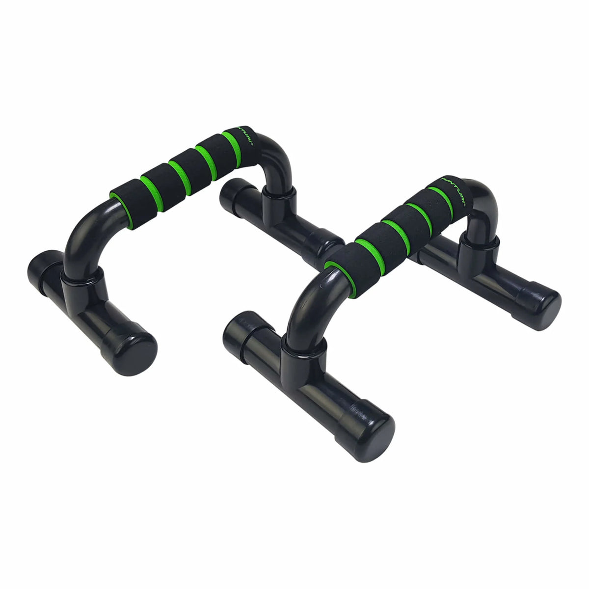 TUNTURI Push Up Bar PVC, sort-grøn