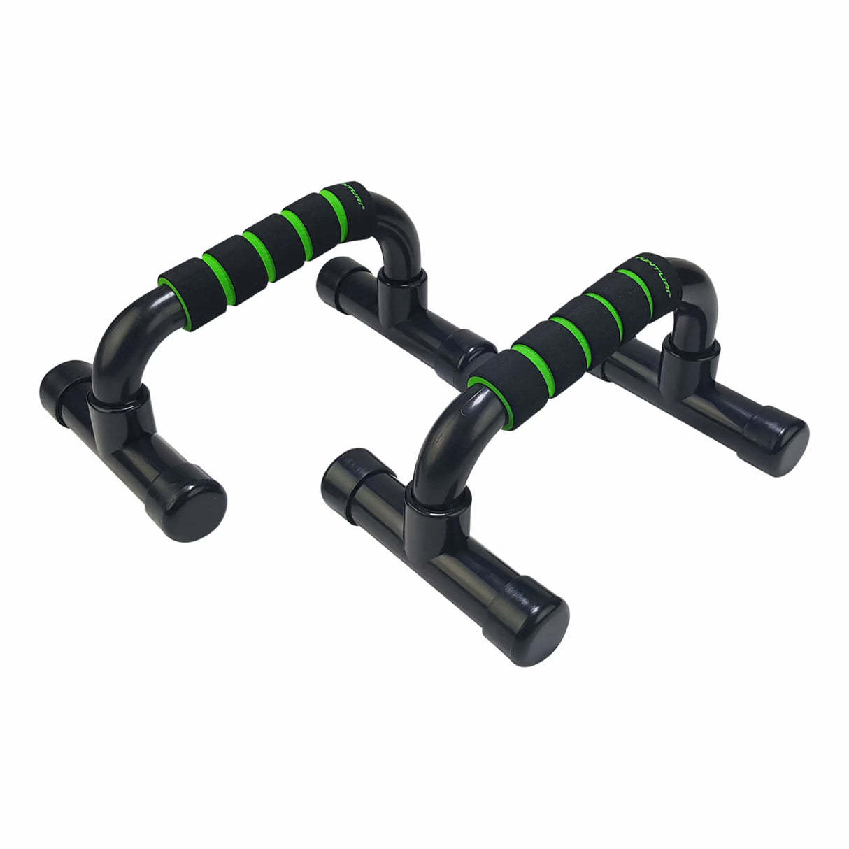 TUNTURI Push Up Bar PVC, sort-grøn