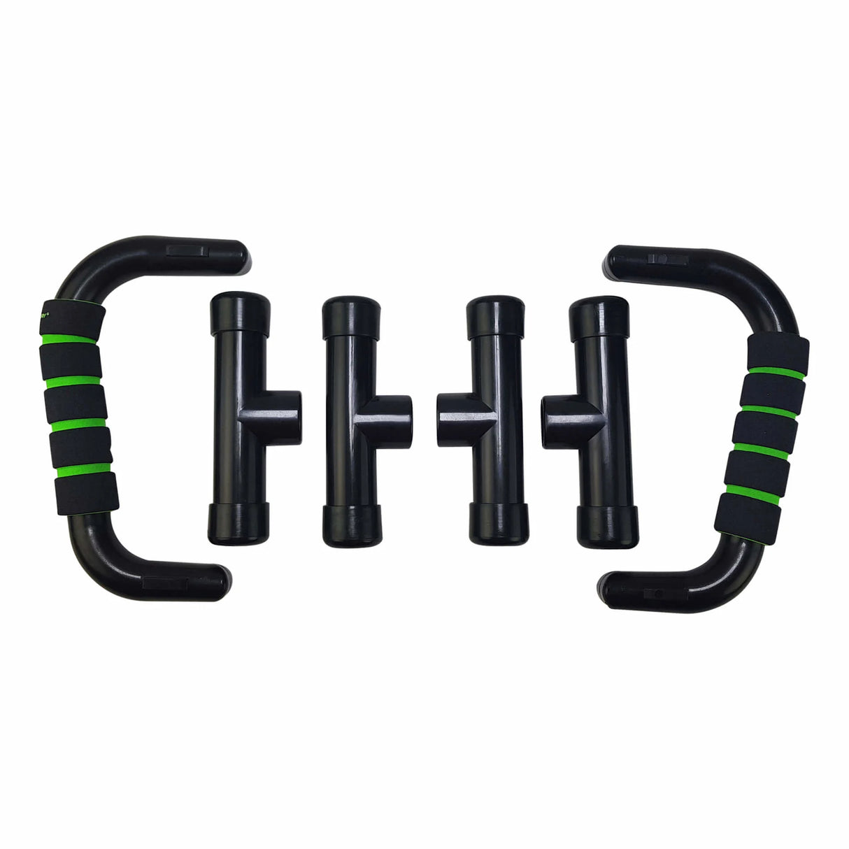 TUNTURI Push Up Bar PVC, sort-grøn