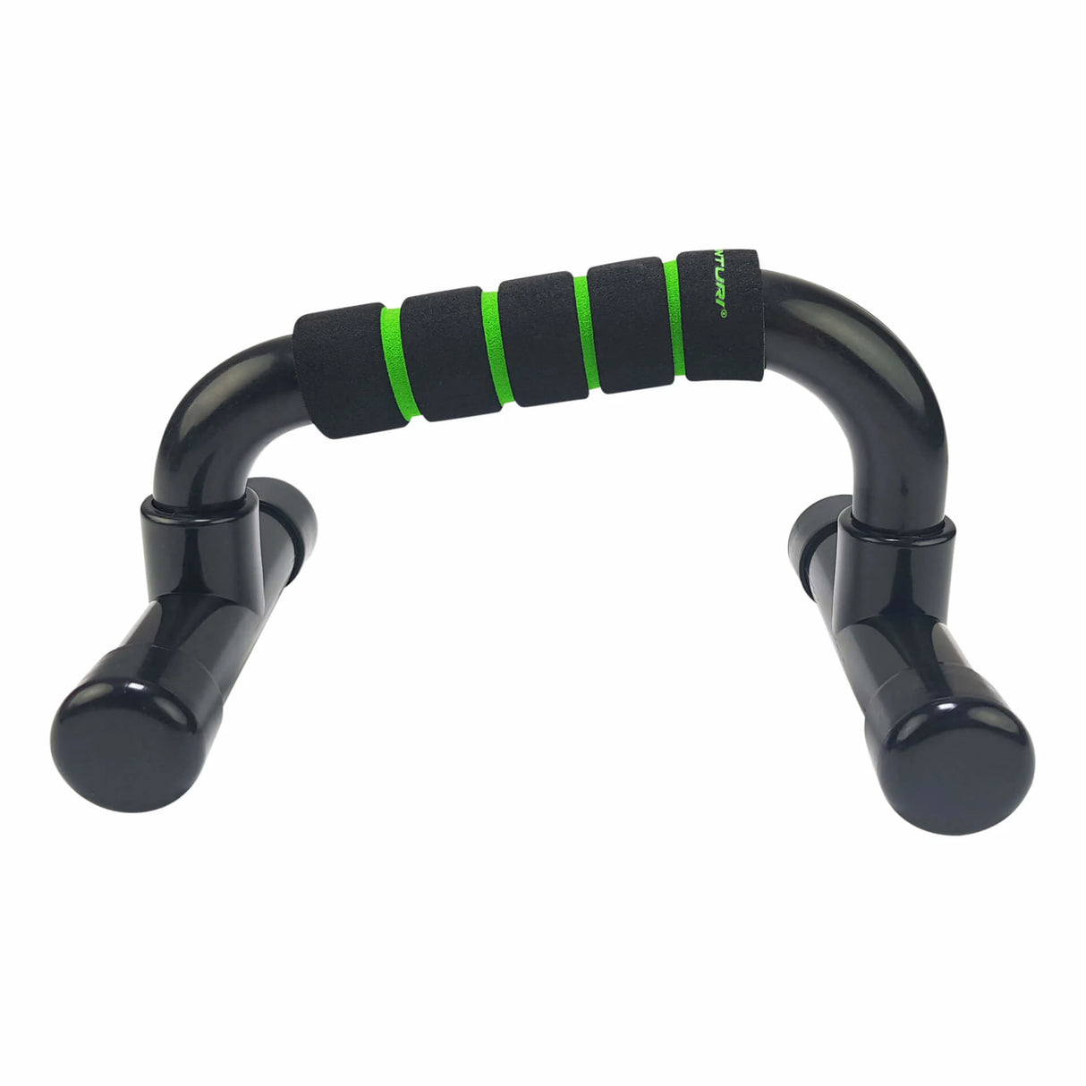 TUNTURI Push Up Bar PVC, sort-grøn