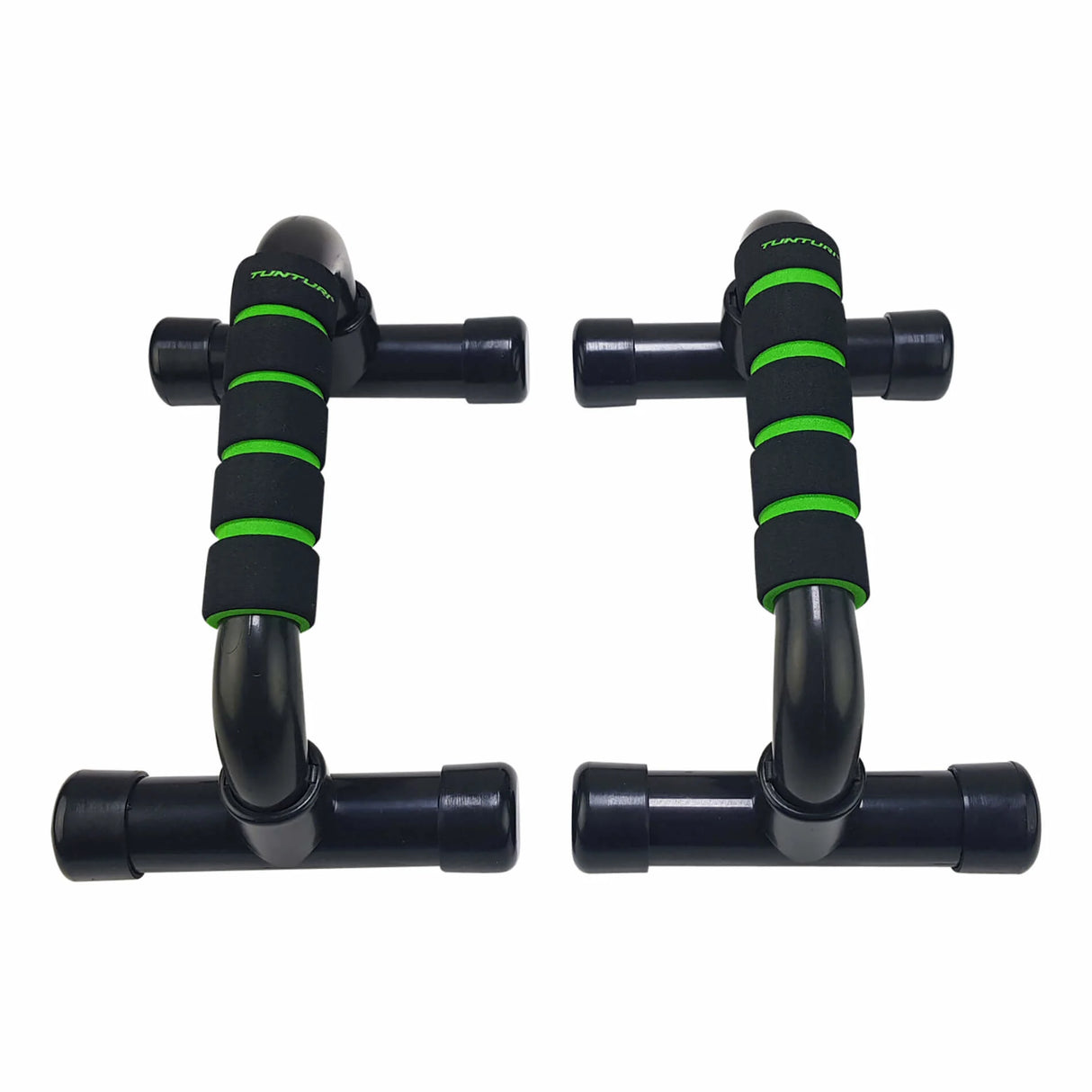 TUNTURI Push Up Bar PVC, sort-grøn