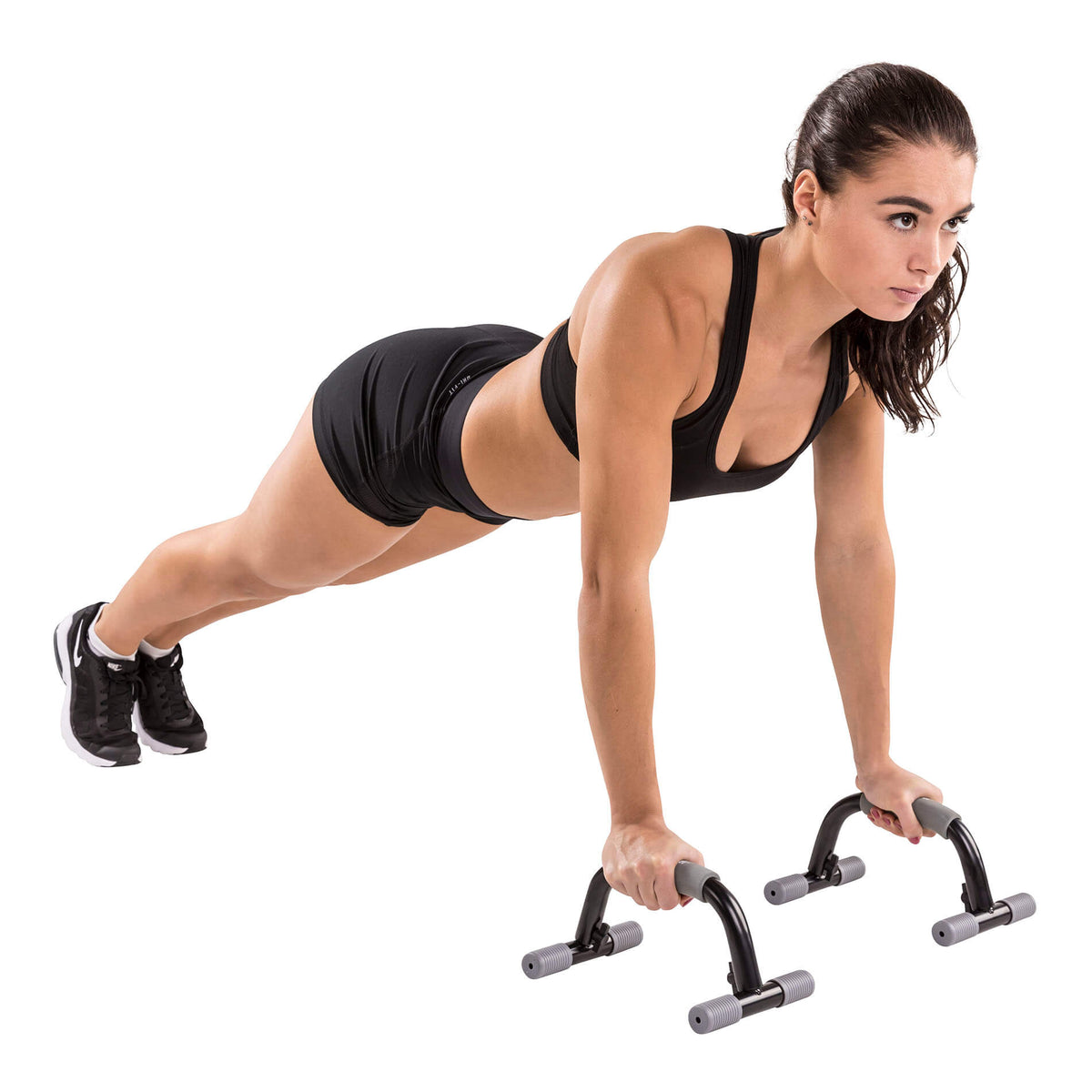 TUNTURI Push Up Bars, sort-grå